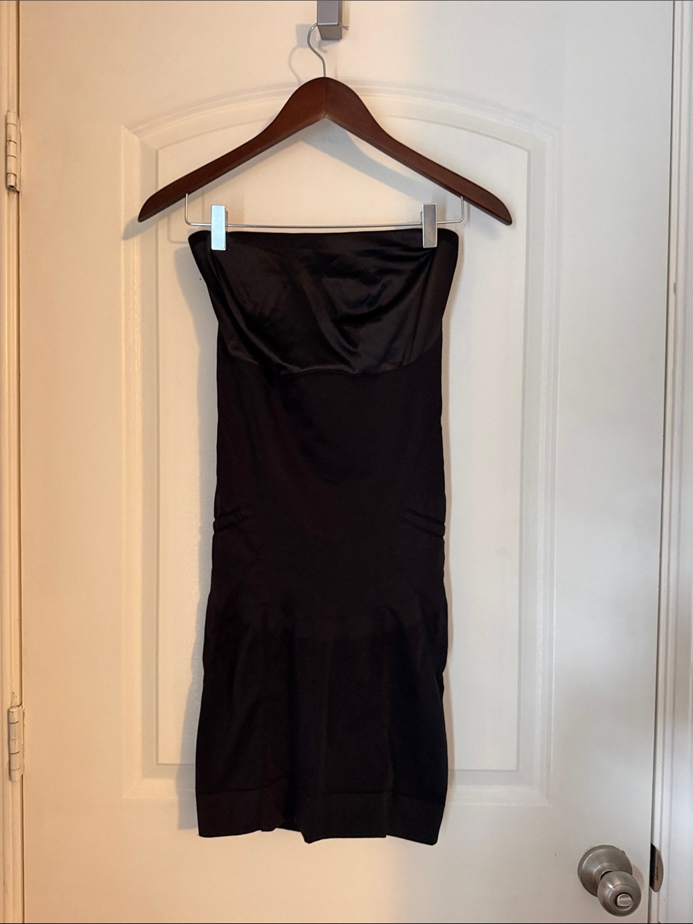SPANX Black Strapless Sheath Dress